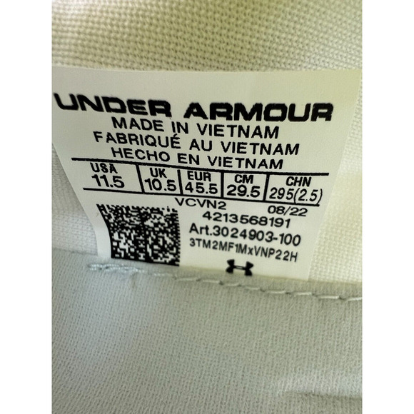 Under Armour FLOW Velociti Wind 2 Running White 3024903-100 Men's Size 11.5 - Picture 3 of 12